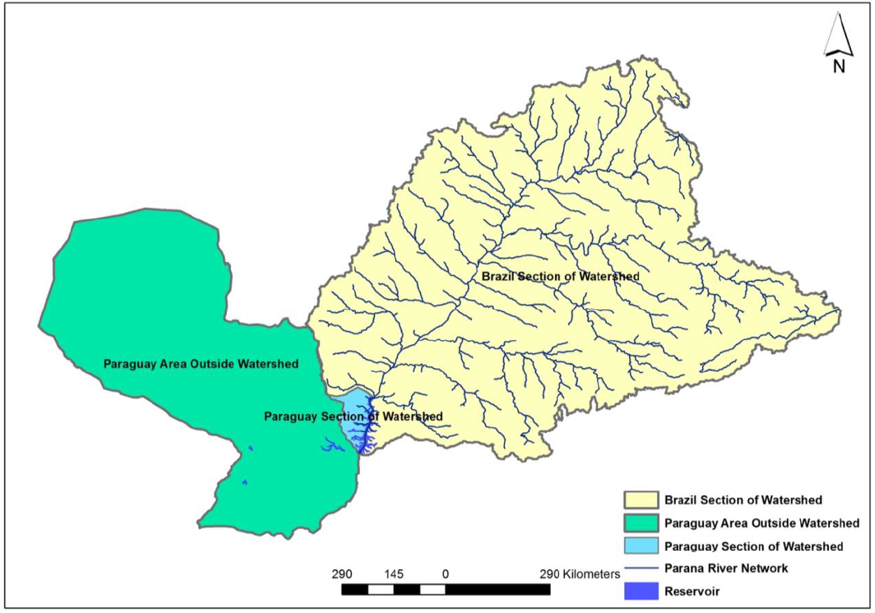 The Itaipu watershed in Paraguay and Brazil