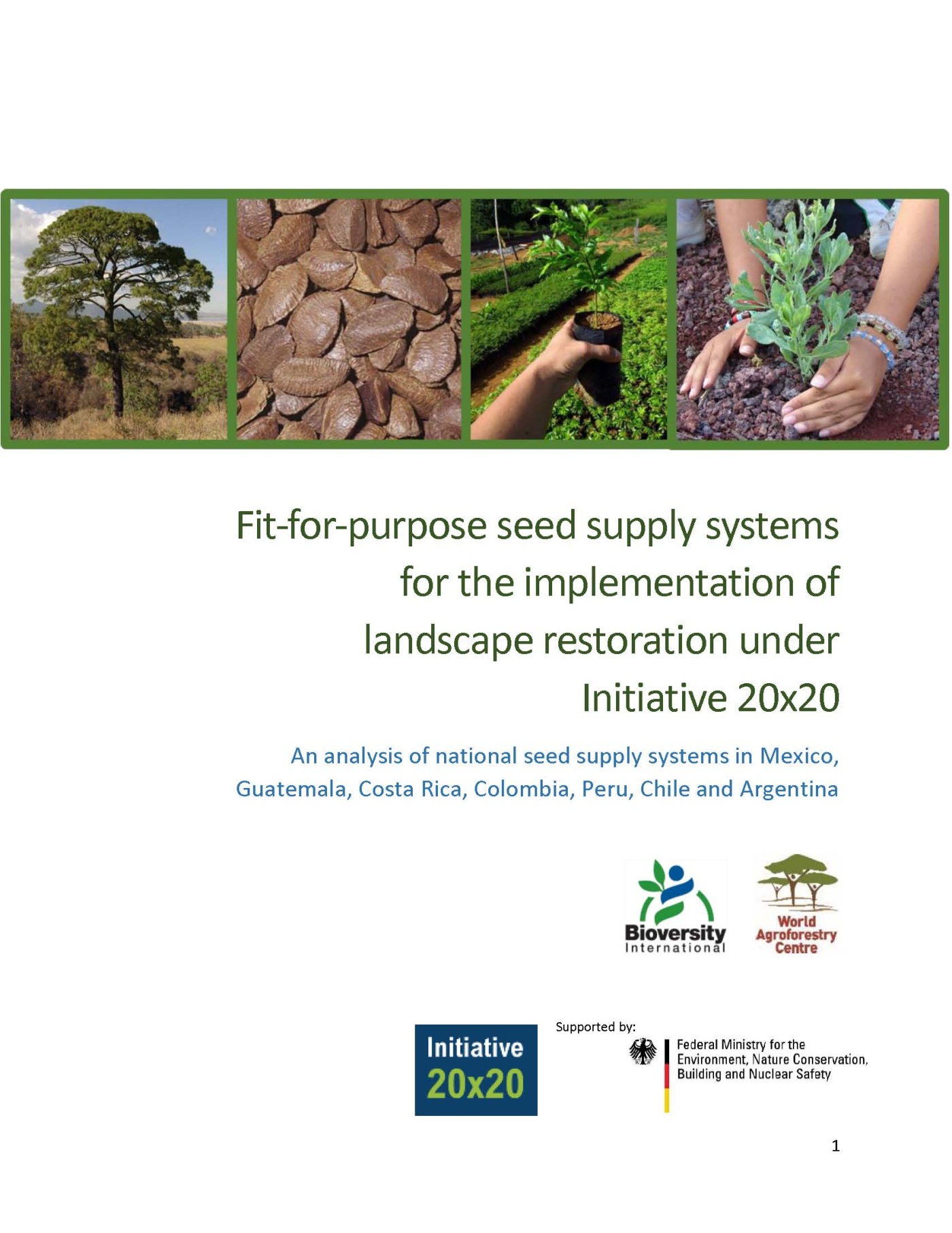 Seed supply systems for the implementation of landscape restoration 