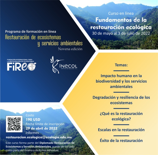 Diplomado En Línea 2022 Restauración De Ecosistemas Y Servicios Ambientales Initiative 20x20