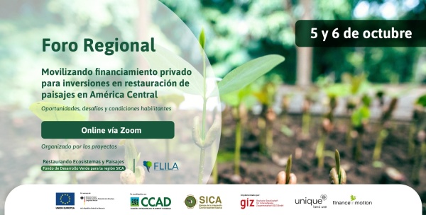 Foro Regional: Movilizando financiamiento privado para inversiones en restauración de paisajes en América Central